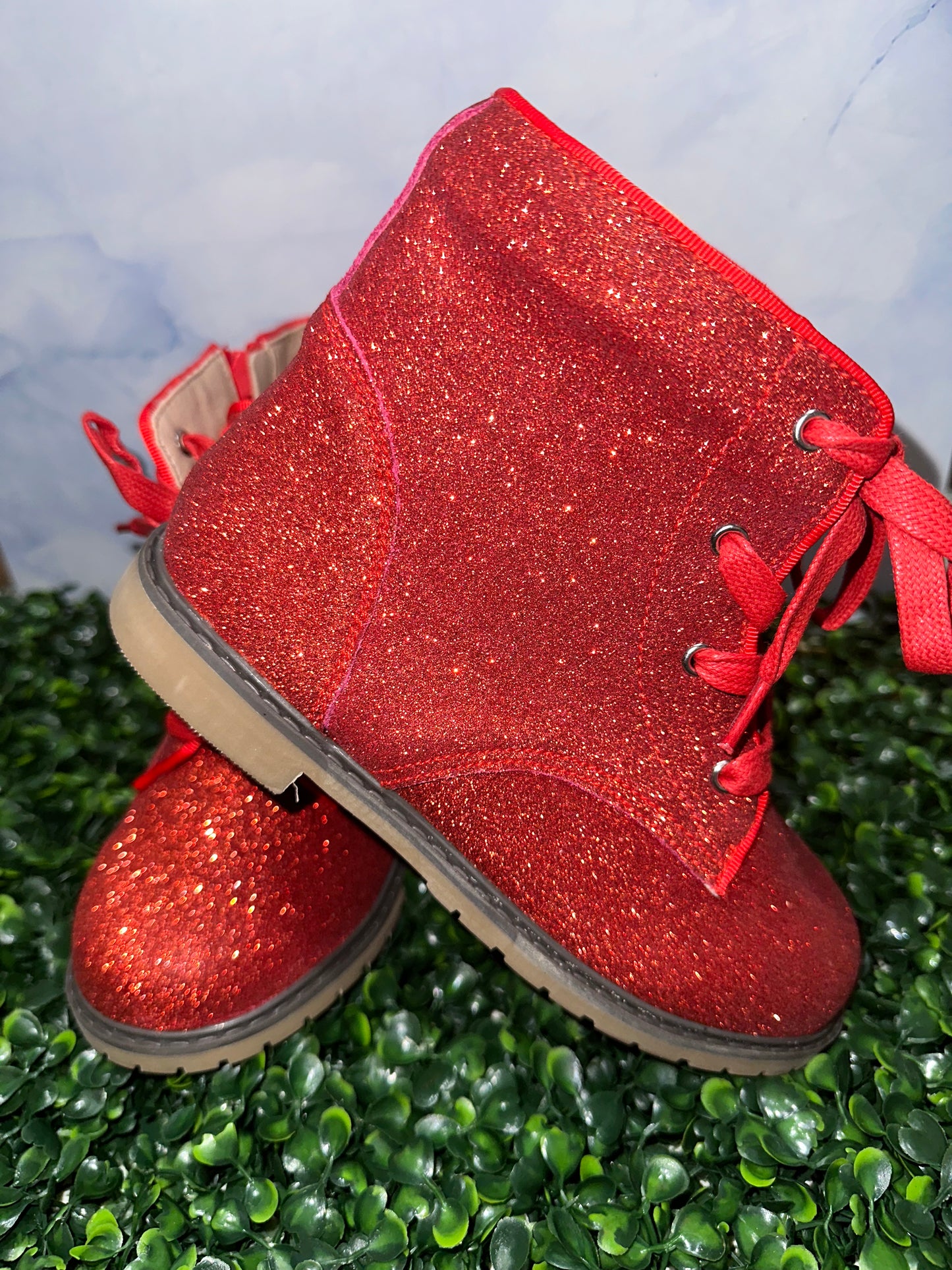 Lily Boots Red Glitter Enchanted