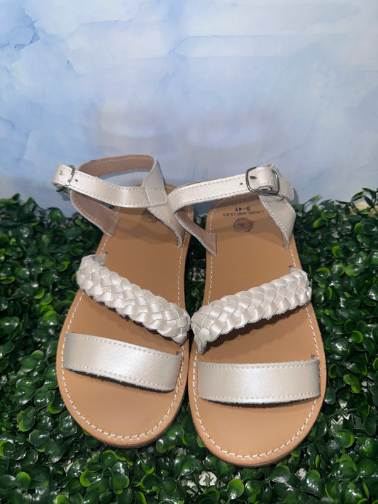 Zoe Sandals Pastel Pearl White