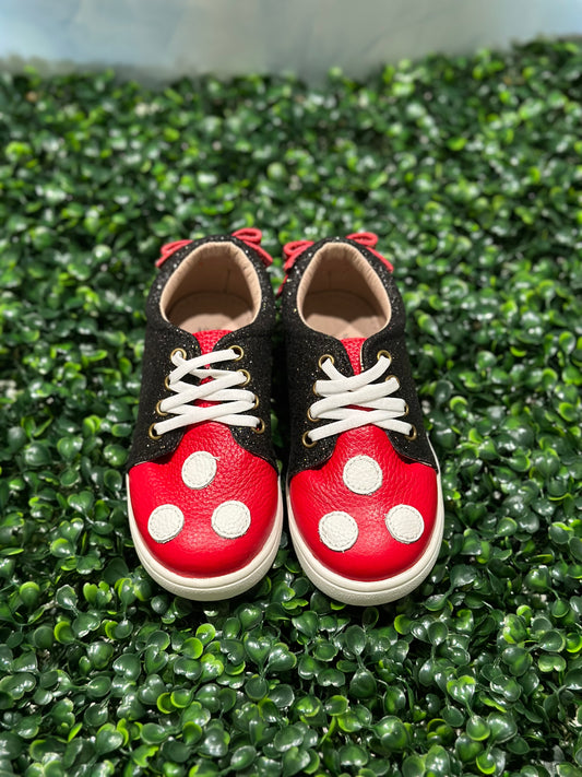 Blossom Bow Back Sneakers Mouse Glitter