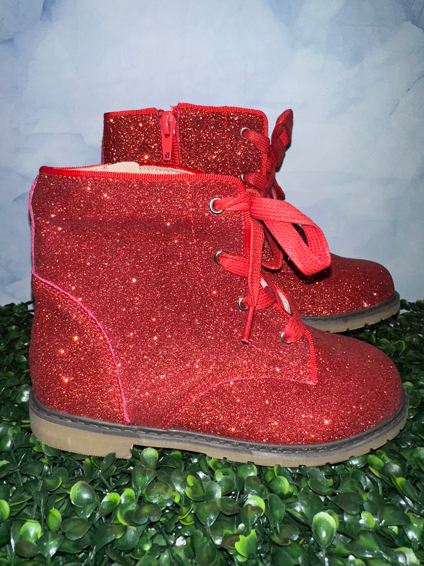 Lily Boots Red Glitter Enchanted