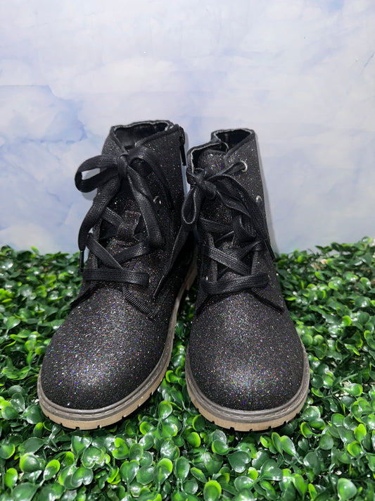 Lily Boots Black Glitter Enchanted Black