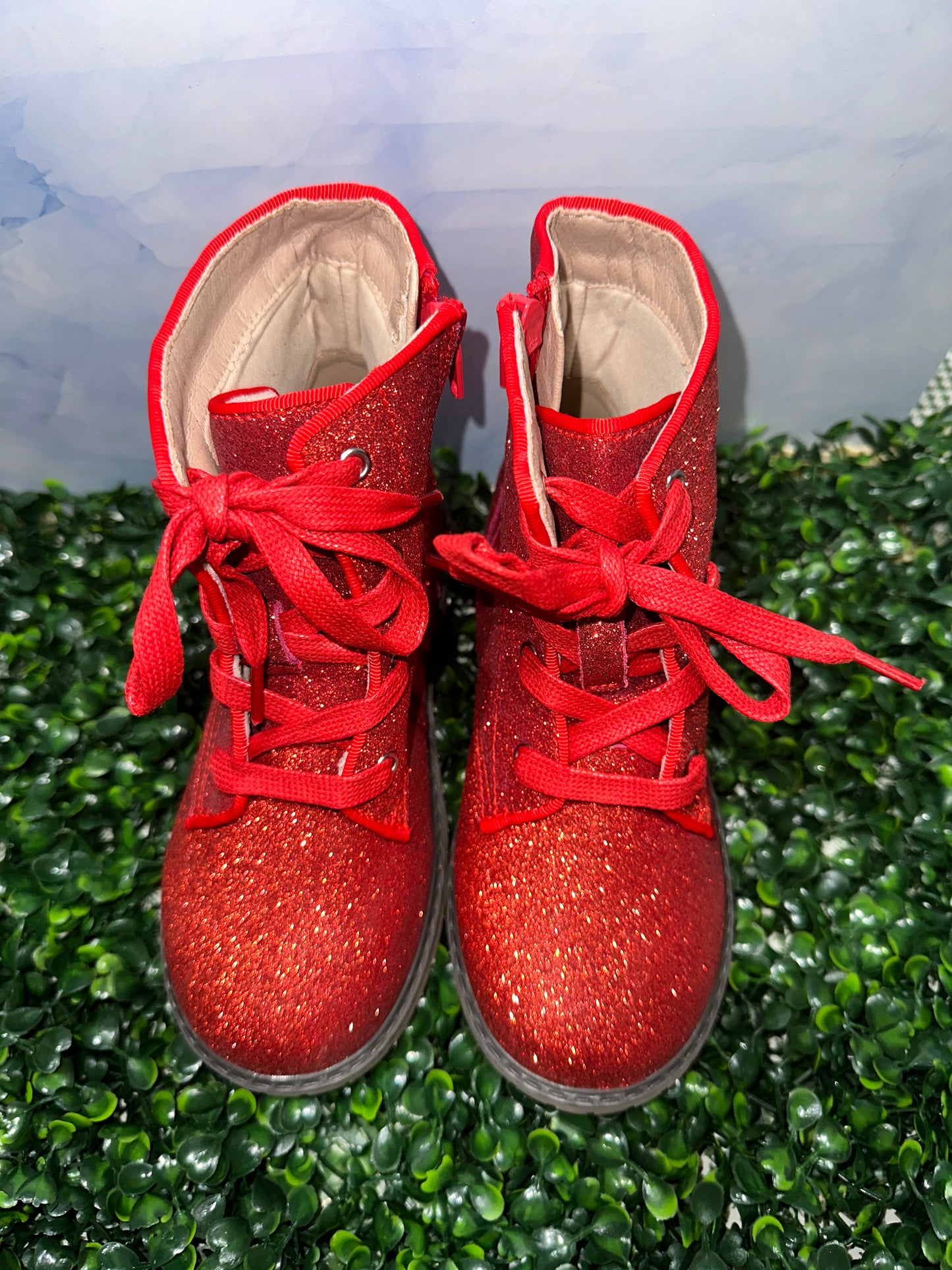 Lily Boots Red Glitter Enchanted