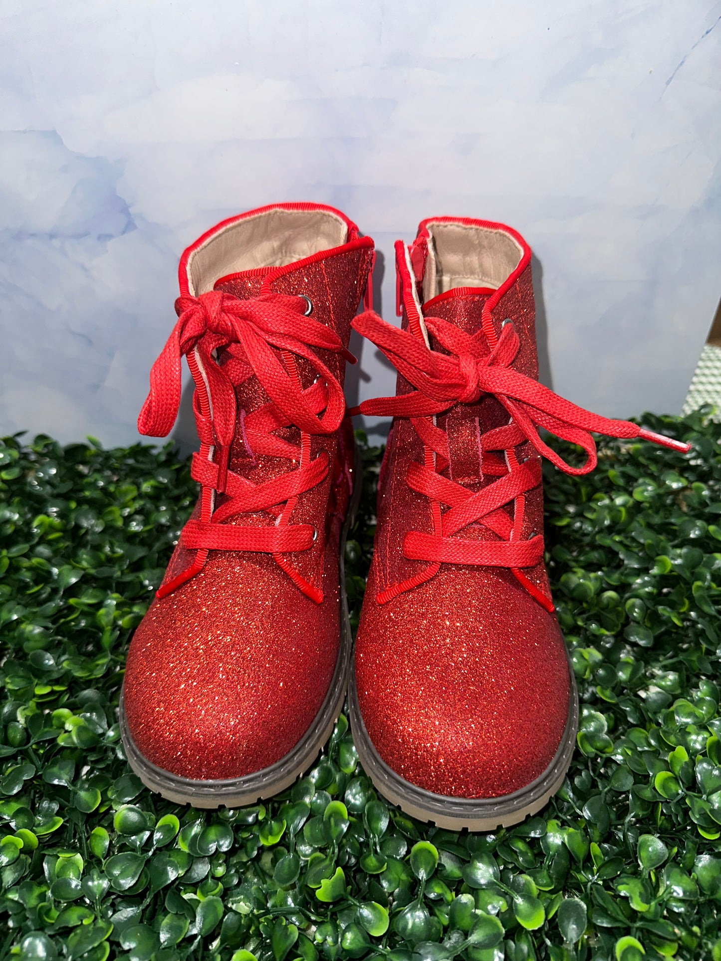 Lily Boots Red Glitter Enchanted