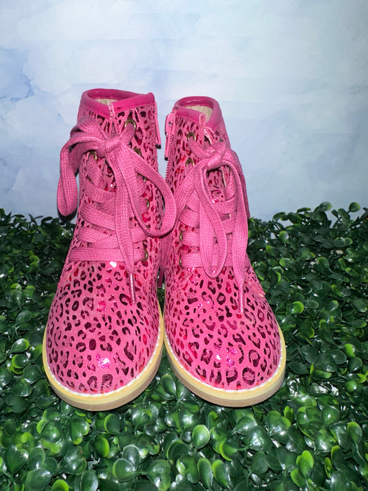 Lily Boots Hot Pink Cheetah Barbie